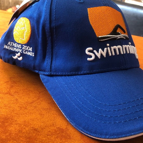 Olympic Games Athens 2004 cap new, blue with orange design