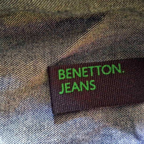 Denim playsuit like new, Benetton Jeans, dark blue
