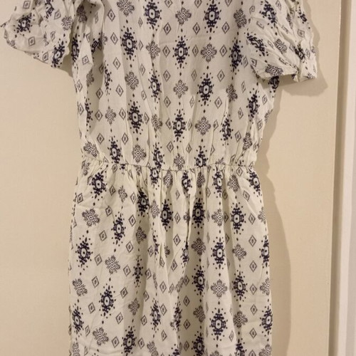 Pimkie dress XS 34 like new, beige and blue
