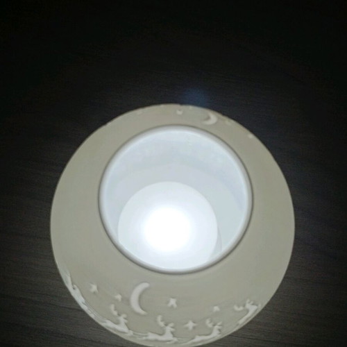 Christmas lantern with LED tealight new, plastic