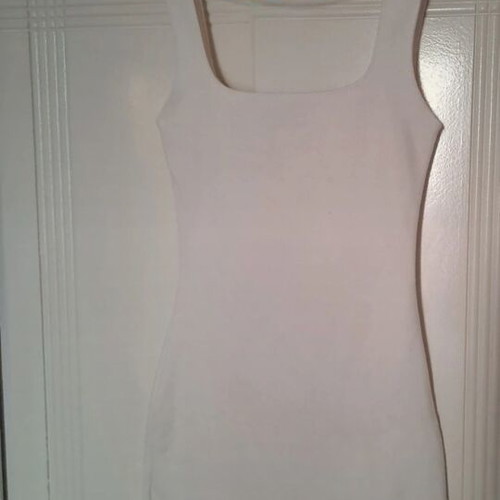 Zara white mini tight dress like new