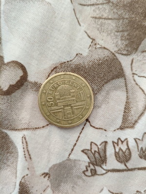 Austrian 50 Cent Euro Coin 2009 used