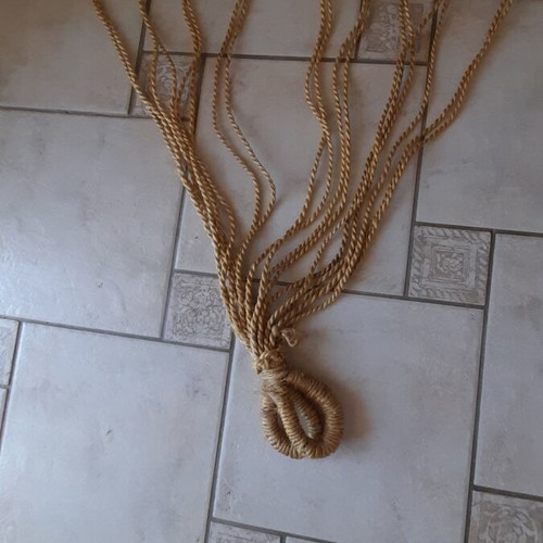 Handmade hammock used, about 3 meters, rope material, from Indonesia
