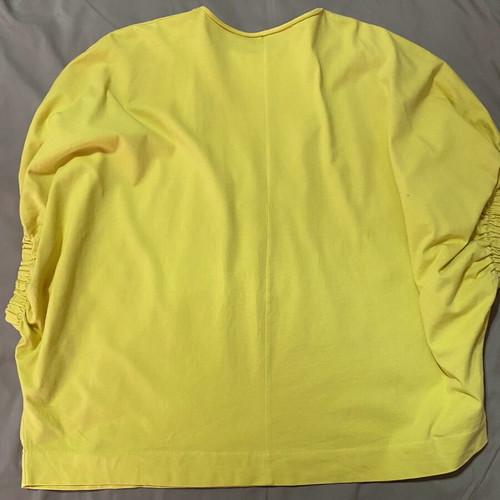 Rinascimento cotton blouse like new, yellow, one size