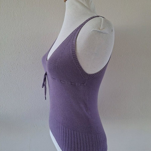 Stefanel knitted top purple like new, size L