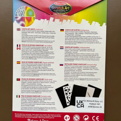 Scratch art combo pack new with 4 sheets