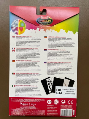 Scratch art combo pack new with 4 sheets