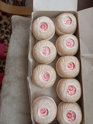 Crochet Thread 15 Tech 2/3 Korona New, 9 Balls