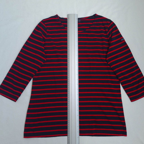 Armor Lux women's striped shirt, size M/L, blue and red
