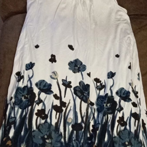 Zero Balloon dress XS 34 like new, white and blue
