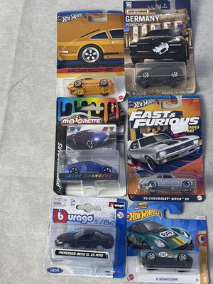 Hot Wheels, Matchbox & Bburago Die-Cast Collection used, 6 sealed models