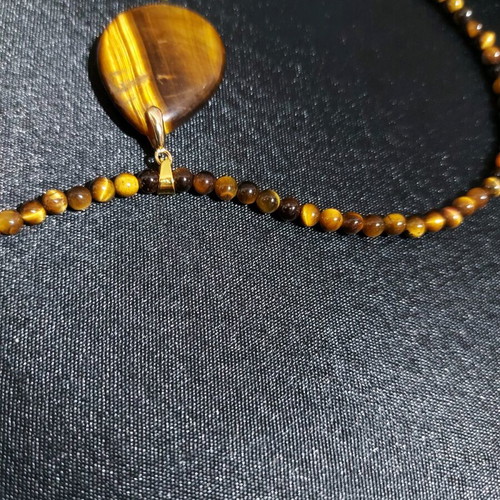 Handmade necklace tiger's eye new