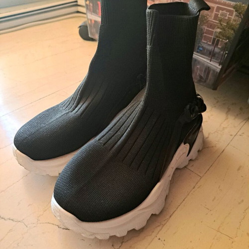 Sock-style athletic shoes like new, size 36, black