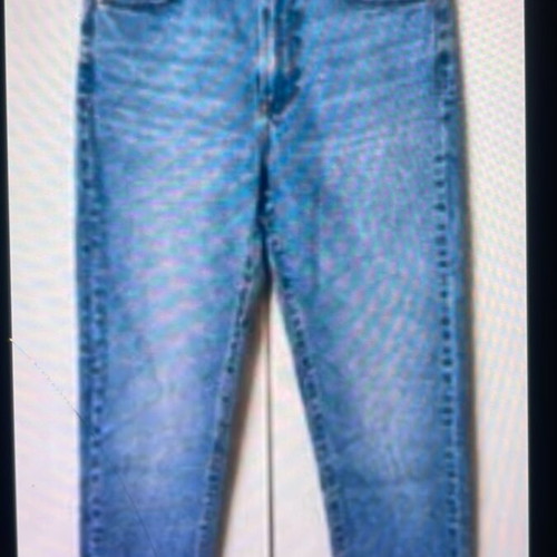 Bershka high-waisted blue jeans