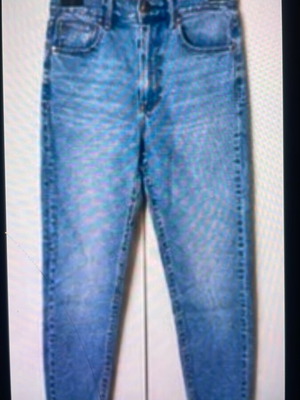 Bershka high-waisted blue jeans