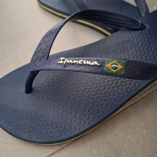 Ipanema flip flops used, size 39, blue