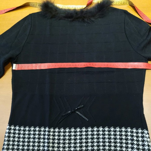 Women's merino wool sweater 3/4 sleeve like new, black size L