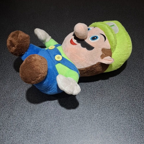Super Mario Luigi plush toy 33cm used, Nintendo Simba