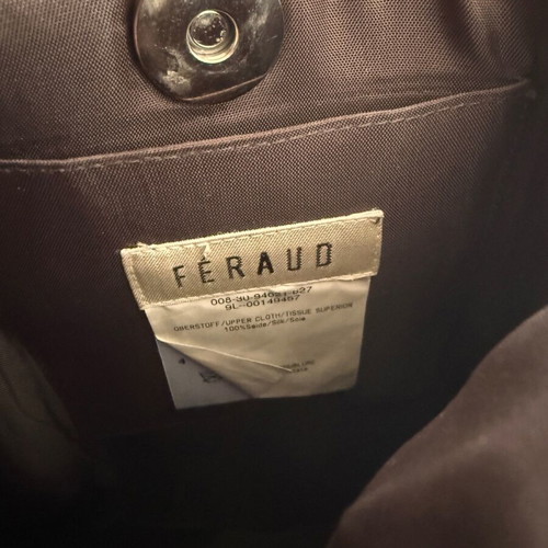 Feraud FR 42 Tulle Dress with Matching Bag like new, black