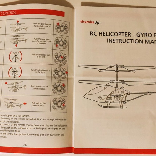 Gyro 3 Channel Helicopter like new