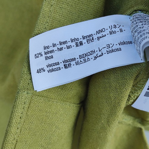 Zara linen green oversized boxy shirt like new Medium
