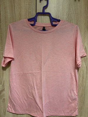 DeFacto short-sleeve t-shirt new, iridescent fabric, pink, XL