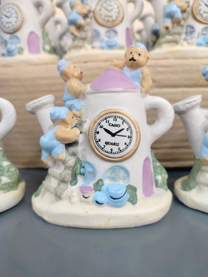 Ceramic house clock 10×8 new