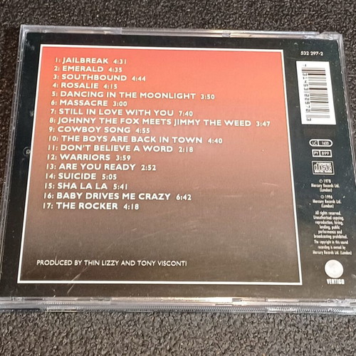 Thin Lizzy Live And Dangerous CD used, rock