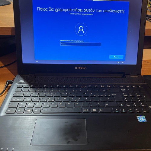 Turbox laptop 15 inches used with Windows 10 and 128GB SSD