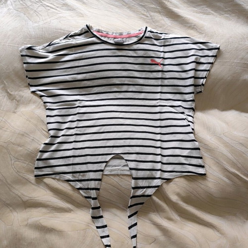 Puma T shirt for girl 11-12 years like new, black and white