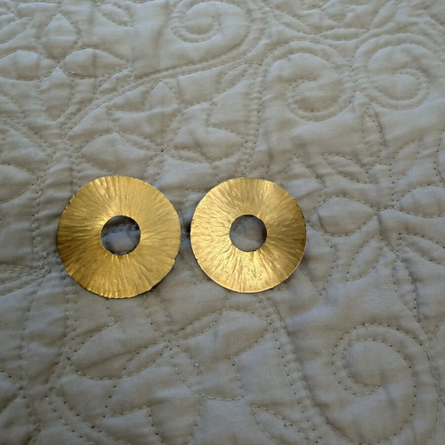 Gold plated earrings
