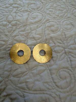 Gold plated earrings