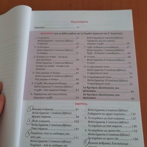 Physics Grade 6 textbook like new, unused