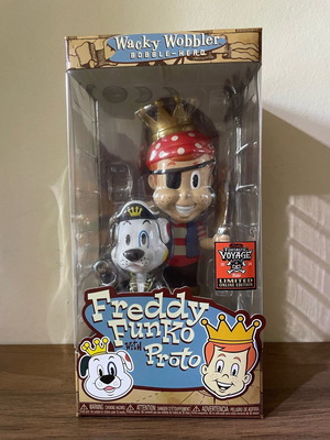 Funko Wacky Wobbler Limited Edition Freddy Funko with Proto new