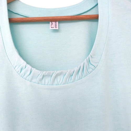Turquoise women's blouse size XXL like new, cotton