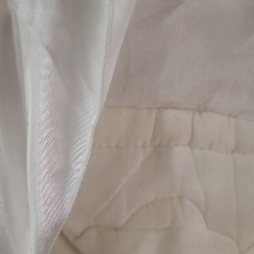 Double satin bed cover used