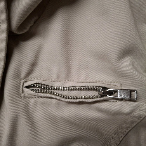 Only jacket like new, beige and white, size XL