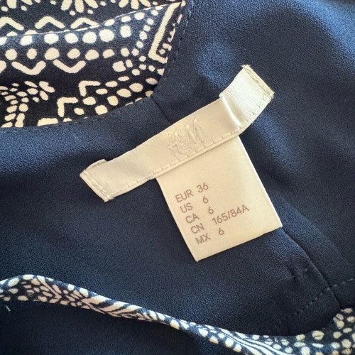 H&M blouse like new, blue, size S
