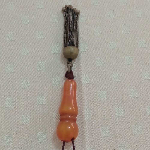 Handmade komboloi like new, compressed amber or mastic