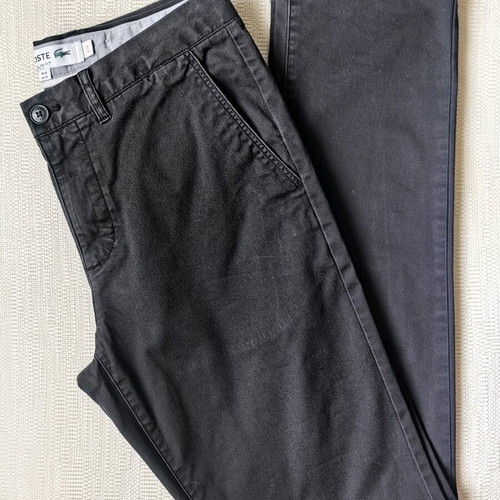 Lacoste men's chino pants like new, black, size 32/34