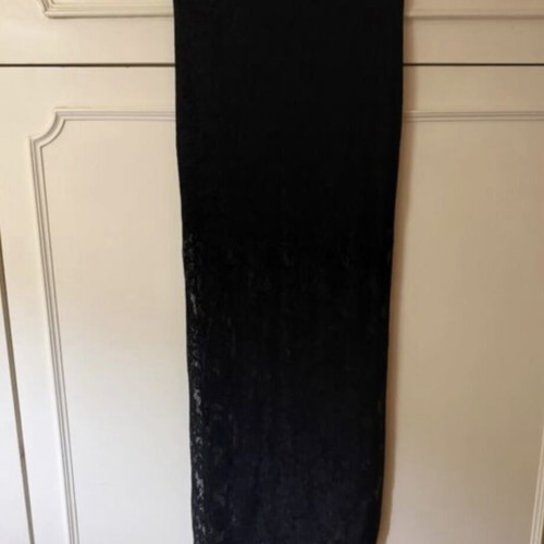 Black midi skirt with lace new, one size