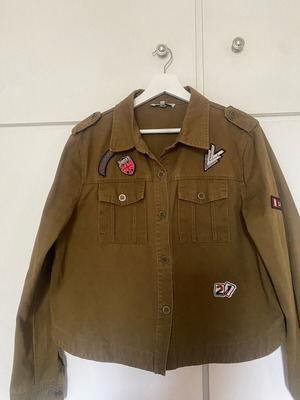 Sinty women's military-style jacket like new, cotton, khaki XL