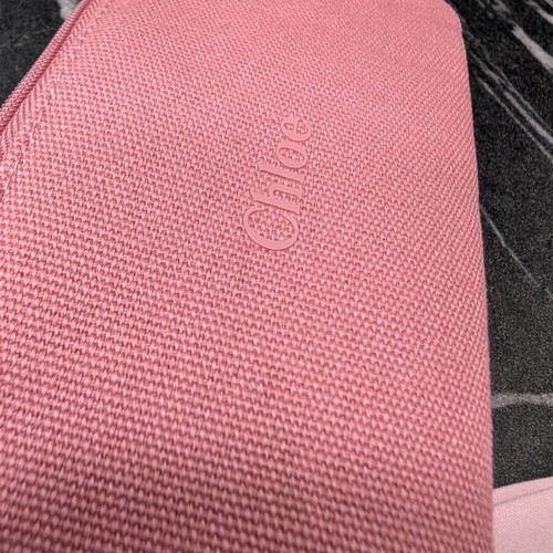 Chloe eyeglass case new pink with card and cloth