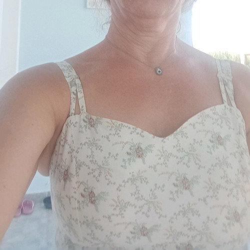 Dress with triple straps like new, colorful, size M