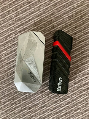 Marlboro lighters used, set of two