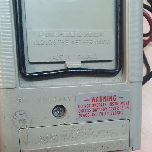 Fluke 8020A digital multimeter used with case