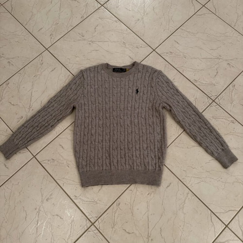 Polo Ralph Lauren Cable Knit Shirt gray like new, size S-M