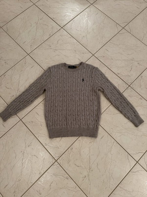 Polo Ralph Lauren Cable Knit Shirt gray like new, size S-M