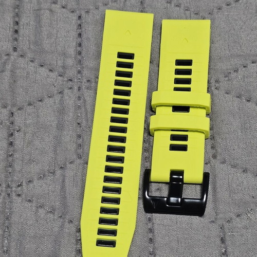 Garmin QuickFit 22 Silicone Band Electric Lime Black new