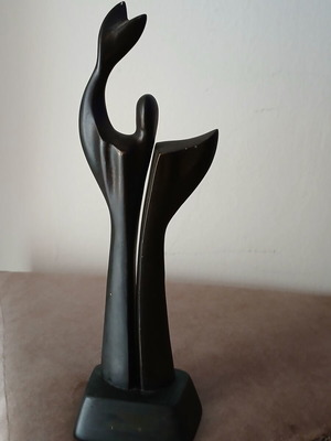 Prometheus statue like new signed by Pavlos Angelos Kougioumtzis